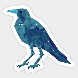 Geometric raven constellation Sticker